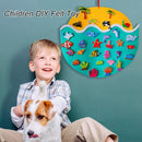 Children DIY Felt Animal Tree Handmade Montessori Educational Toys (Ocean) Newly