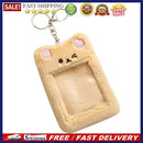 Cute Plush Idol Photocard Holder Credit Bank Card Purse Women Keychain Pend
