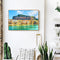 Coastal Village Hand Painted Picture Oil Painting By Numbers DIY No Frame Gift