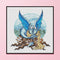 14CT Counted Full Cross Stitch DIY Cartoon Dragon Hand Paint Room Decor 40x40cm
