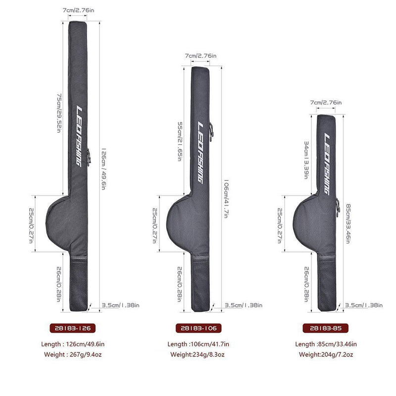 Adjustable Waterproof Fishing Rod Carrier Pole Holder Storage Bags (85cm)