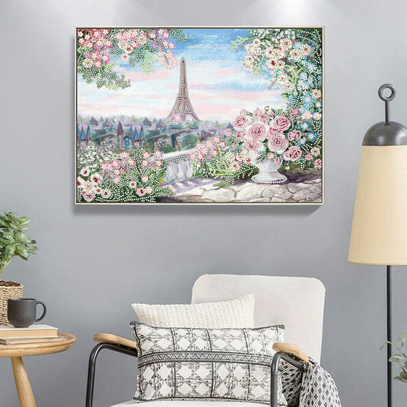 Diamond Painting Kit Tall Iron Tower 5D Partial Special Rhinestone Picture