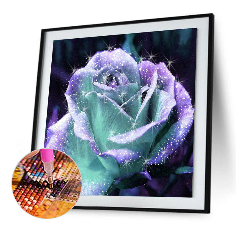 5D DIY Full Drill Diamond Painting Glitter Flower Cross Stitch Embroidery Gift