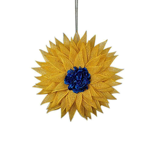 Ukrainian Flag Sunflower Car Pendant Auto Rearview Mirror Ornaments X8D0 E6B4