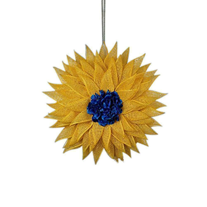 Ukrainian Flag Sunflower Car Pendant Auto Rearview Mirror Ornaments X8D0 E6B4