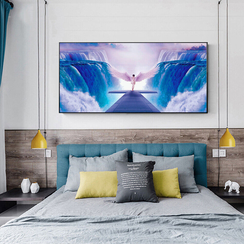 Full Round Drill Diamond Painting Glacier Angel Mosaic Drawing Kit Home Decor