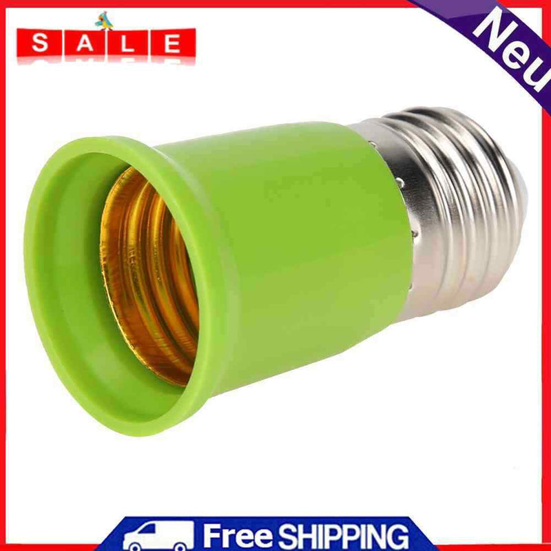akaddy E27 to E27 Conversion Lamp Head Extension Base Adapter (Thread Green)