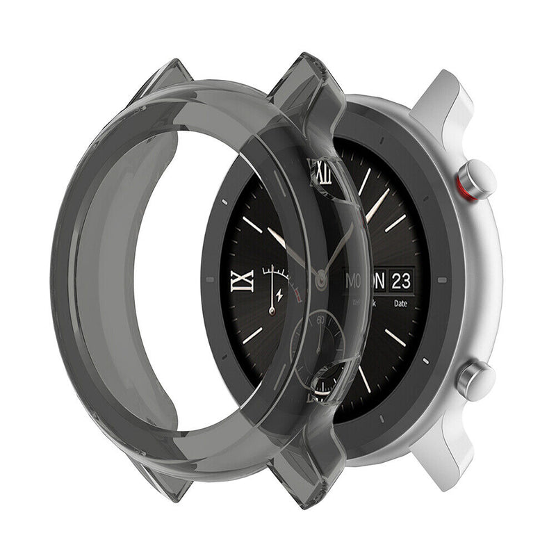 TPU Watch Case Cover for Amazfit GTR 47mm Smart Watch Accessories (Black) Newly