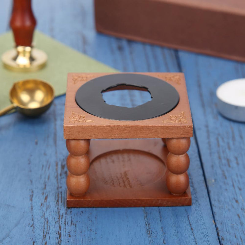 Retro Wooden Wax Seal Stamp Fire Wax Melting Waxing Furnace Stove Stamping Tool
