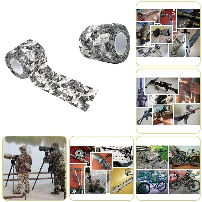 20Roll First Aid Camouflage Anti-slip Self-Adhesive Elastic Bandage (H)