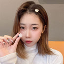Women Girls Milk White Color Slid Clip Hairpin Hair Accessories Barrettes