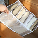 Cloth Drawer Organizer 7-Grid Pants Storage Divider for Leggings (White M) Newly