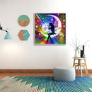 5D DIY Spirits on the Moon Diamond Painting Full Round Drill Picture Decor