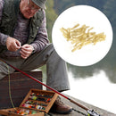 Carp Fishing Hook Sleeve Silicone Hair Rig Aligner Tackles (Yellow 50pcs) Newly