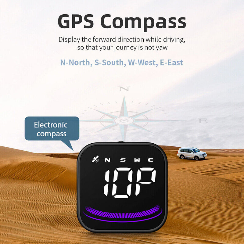 G4 LCD Auto Speedometer Universal Auto HUD Head-Up Display for Auto Safe Driving