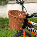 Kids Bike Basket Women Bicycle Rattan Weaving Front Basket (Primary Color) Newly