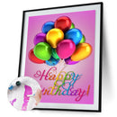 40x50cm Oil Paint By Numbers Birthday Balloon Frameless Picture DIY Painting