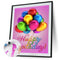 40x50cm Oil Paint By Numbers Birthday Balloon Frameless Picture DIY Painting