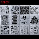 Paper Cards Walls Painting Scrapbooking Embossing Template Layering Stencils