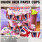 50 Union Jack Cupcake Cases Baking Supplies Muffin Cake Platinum Jubilee Q9A5