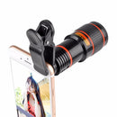 Universal12x Optical Zoom Camera Telescope Lens with Clip for Mobile Phone Newly