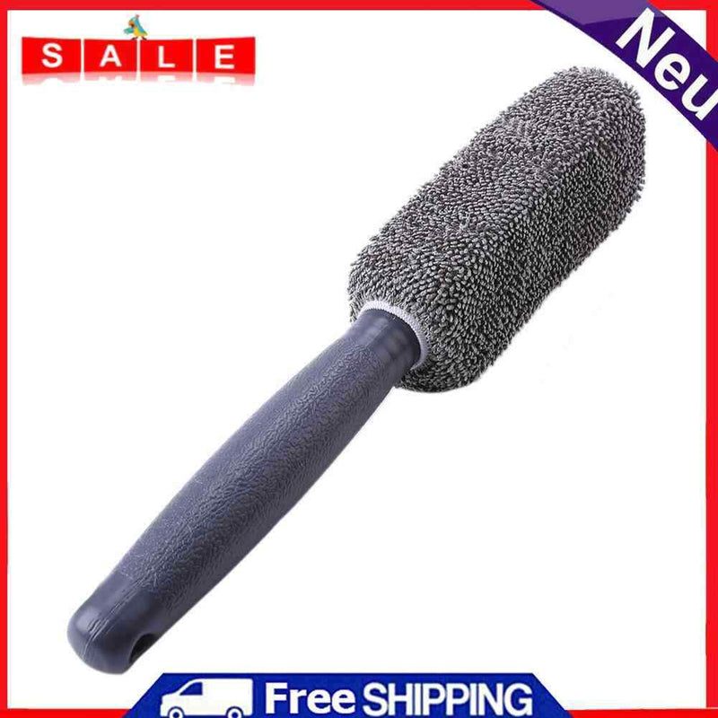 Microfiber Car Wheel Wheel Rim Brush Plastic Handle Cleaning Brush Wash Tool
