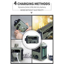 Portable Solar Hand Crank Radio AM FM Emergency Reading Lamp Flashlight Newly