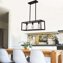 Ceiling Light Industrial Satin Nickel Finish Chandelier Farmhouse 3-Light