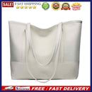 Big Capacity Top-handle Tote Splicing Daily Women Shoulder Bag Oxford PU Handbag