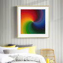 40x50cm Colorful DIY Paint By Numbers Kit Rotating Rainbow Abstract Decor Gift