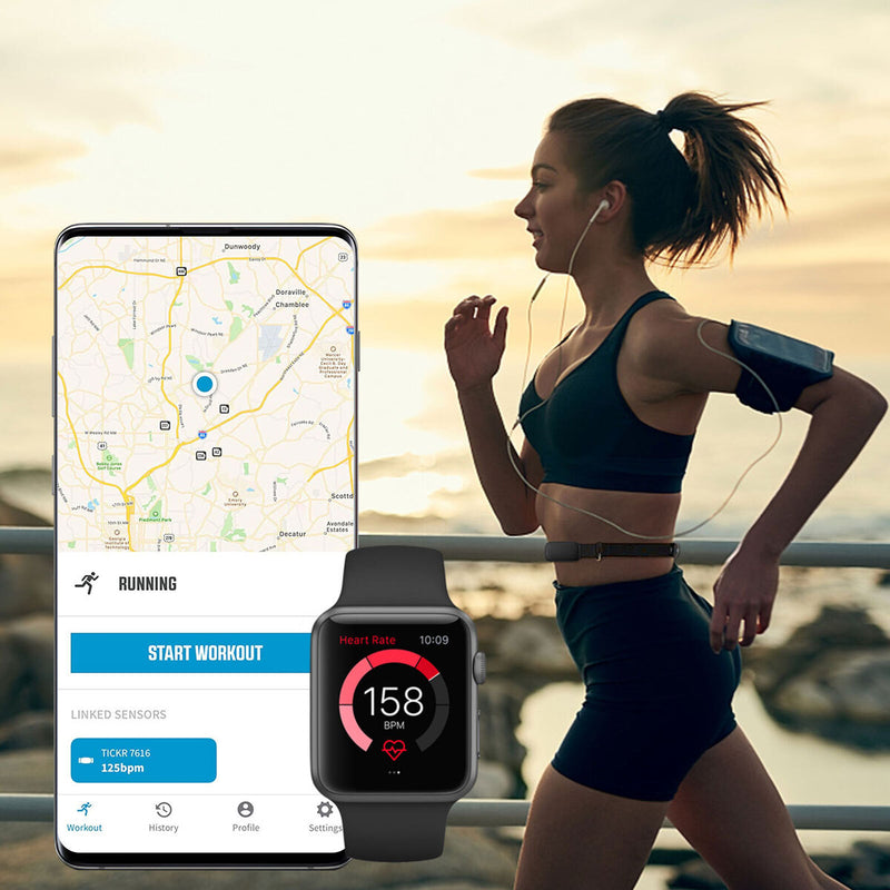 Waterproof Heart Rate Monitor with Chest Straps Cycling Bike Sports Monitor