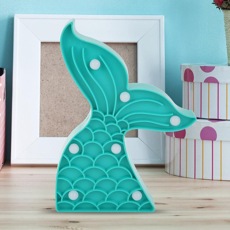 LED Night Light Indoor Wall Lamp Home Bedroom Decoration Mermaid Tail Light