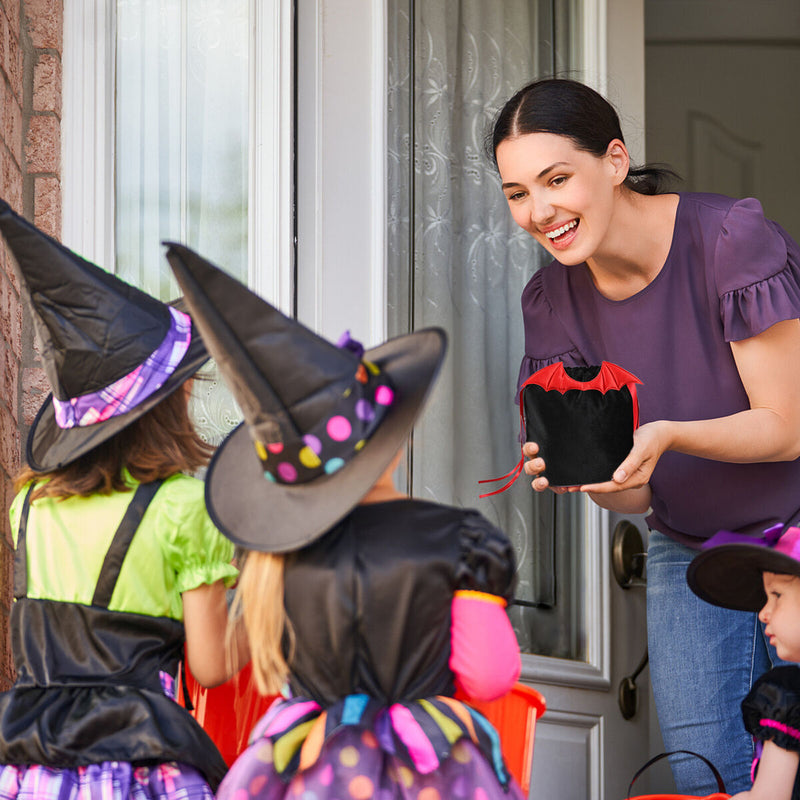 5pcs Jewelry Bag Cute Soft Velvet Halloween Gift Pouch Festive Party Decorations