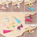 style Metal Tassel Tassel Book Clip Brass Bookmark Painted Pagination Mark