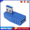 90 Degree USB3.0 Male to USB3.0 Female Adapter Wire Connector(Left)