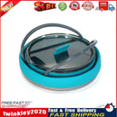 Outdoor Folding Silicone Kettle Portable Mini Boiling Pot w/ Handle (Blue) Newly