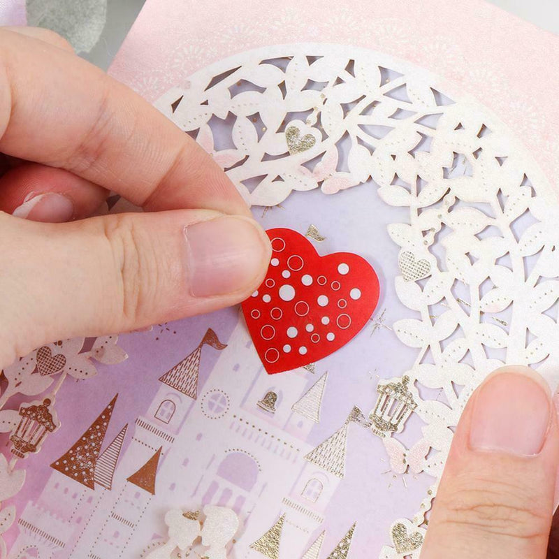 500pcs/ Roll Valentine's Day Love Sealing Stickers Stickers Packaging J8Z2