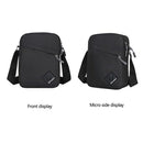 Men Retro Oxford Spinning Shoulder Bag Sports Outdoor Small Handbag (Black)