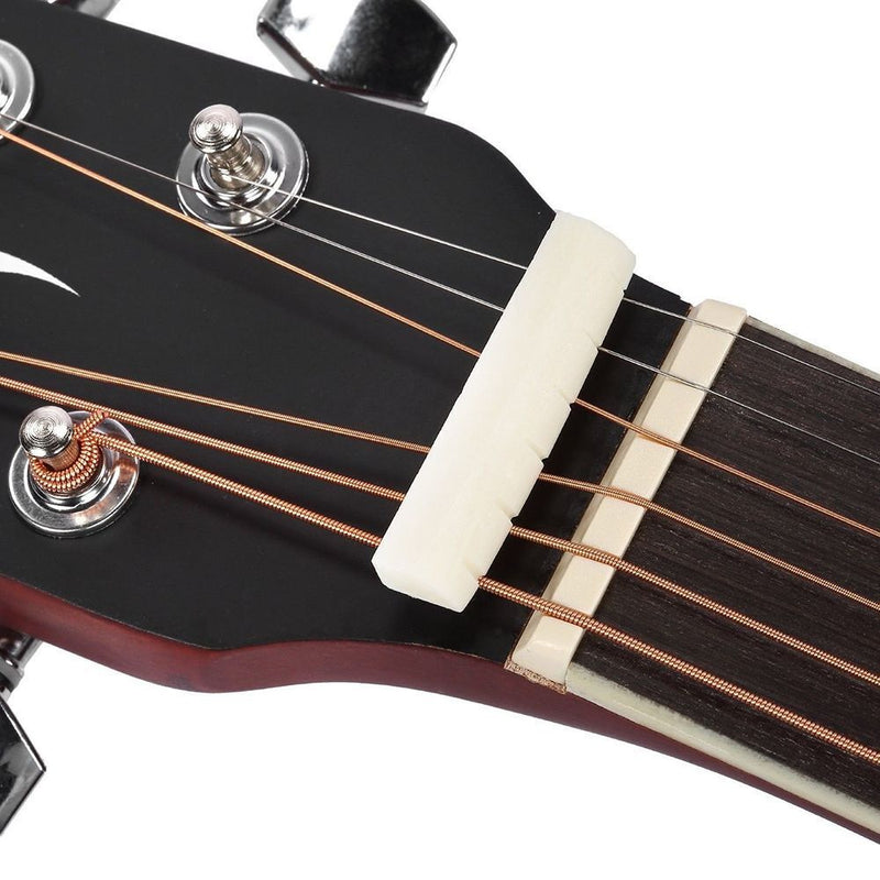 Easy To Install Plastic Acoustic Guitar Parts Bridge Pins & Nut & Saddle