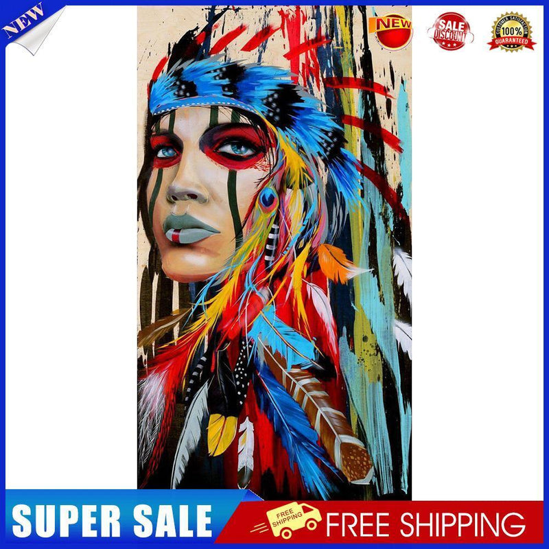 Indigenous Girl Oil Paint By Numbers Kits Canvas Picture DIY Wall Art Craft