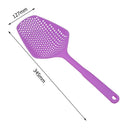 Plastic No-stick Water Ice Shovel Filter Long Strainer Colander (Purple)