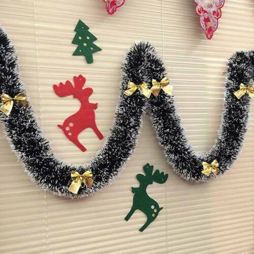 1x 2M Christmas Garland Home Party Wall Door Xmas Tree Ornament Tinsel T1 Y8Y7