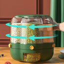 Household Grain Food Storage Container 360 Degrees Rotary Sealed Rice Bucket