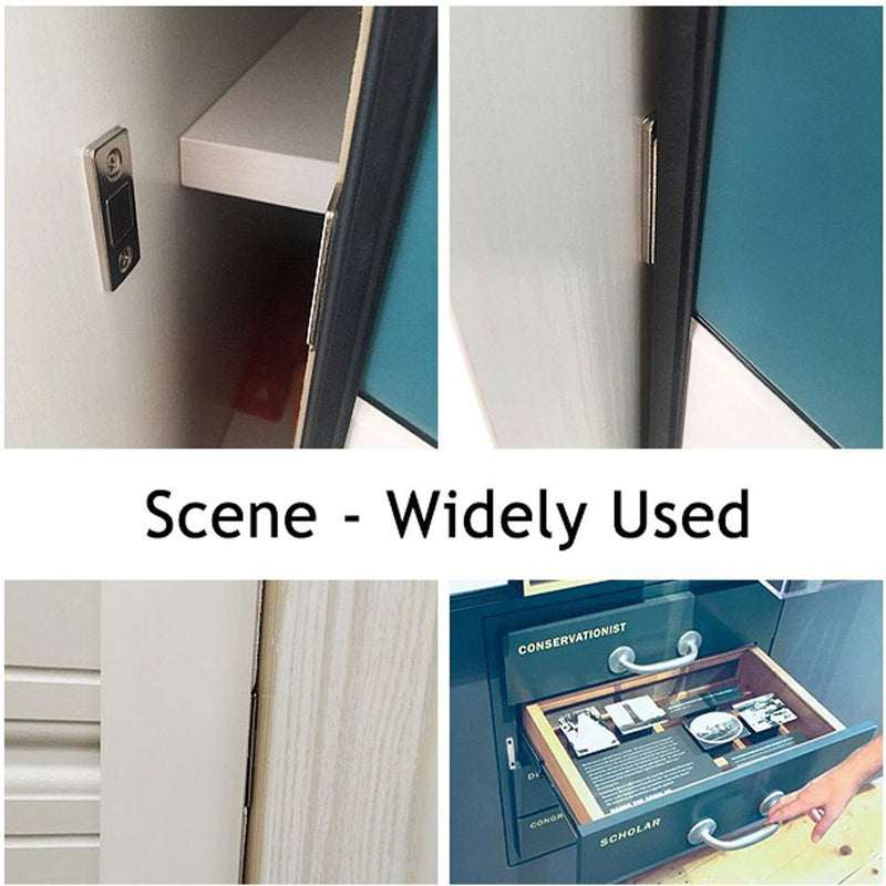 Ultra-thin Strong Suction Magnetic Door Lock Stainless Steel Stealth Magnetism