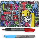 12pcs Portable Tattoo Transfer Pen Professional Colorful Permanent Skin Marker