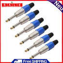 6pcs/Lot Sophomore Core Amplifier Microphone Monoste 6.35mm Mono Male RCA