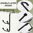 Type Free Punching Door Hooks Shower Hook Storage Hanger Towel Rack Robe Hooks