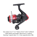 Spinning Reel 3BB Spool Wire Cup Gear Ratio 5.1/1 Sea Fishing Reel (Red) Newly