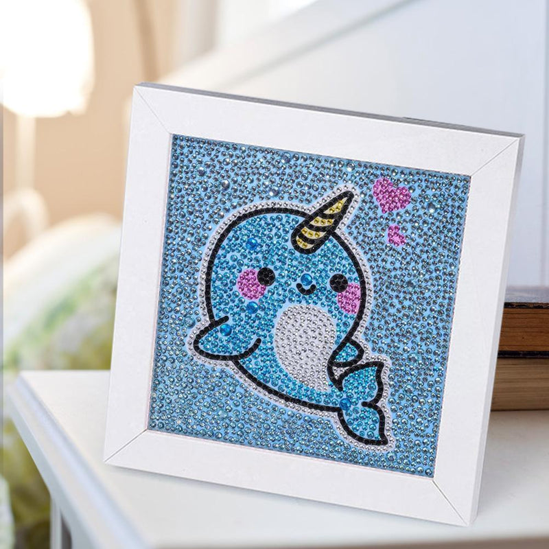 5D DIY Full Drill Special Shaped Diamond Painting Cute Whale Cross Stitch Newly