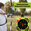 50x 8 inch Fluorescent Dartboard Bow Arrow Full Ring Practice Target Darts Paper